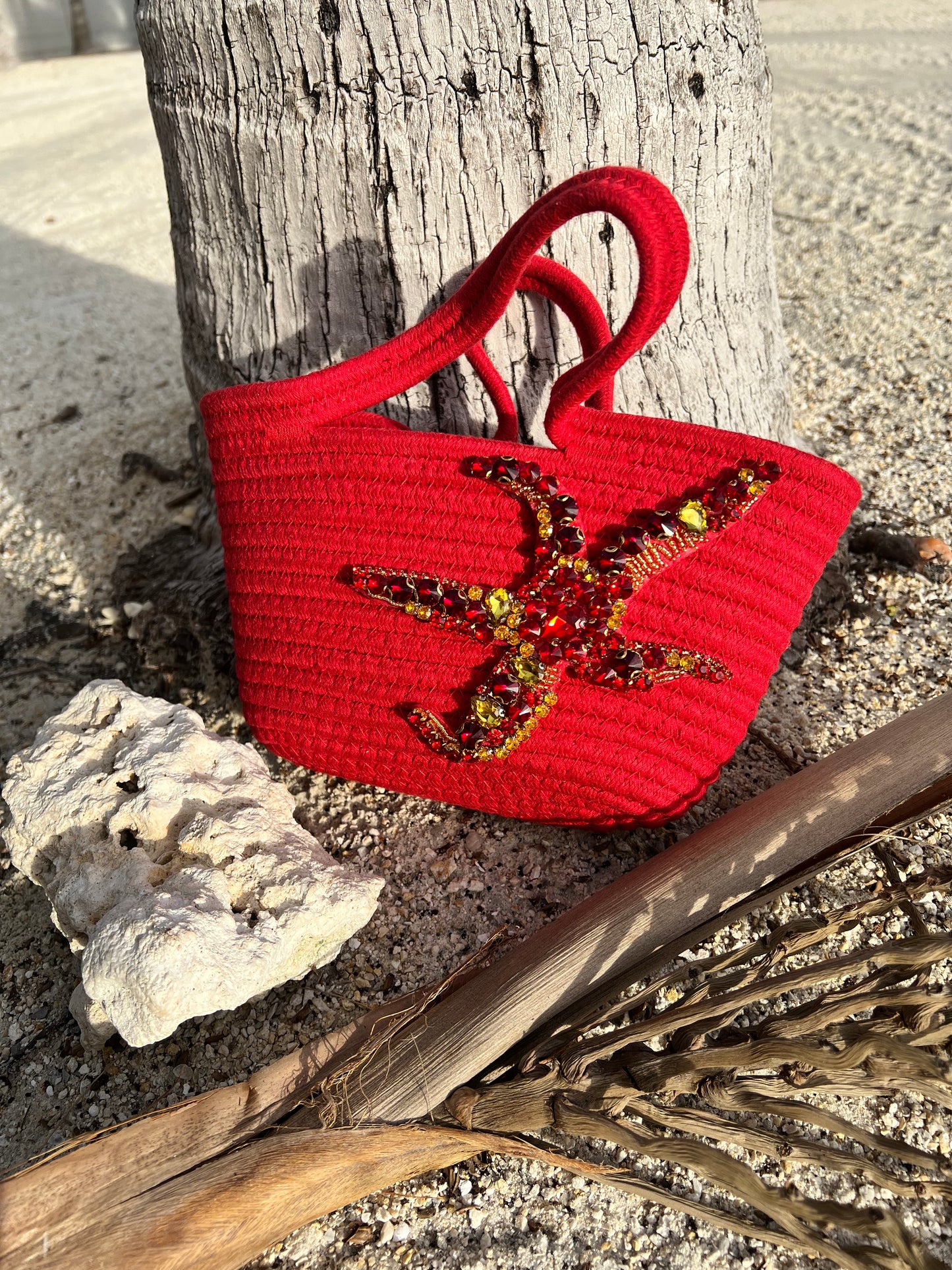 Red Small Rope Deluxe Starfish Bag