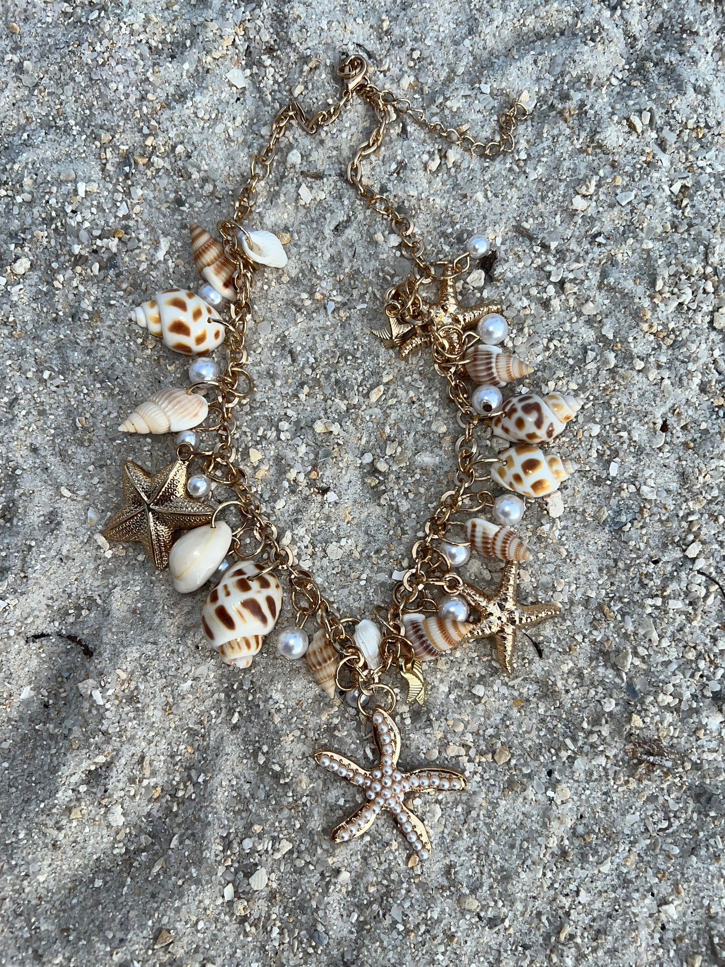 Starfish and Shell Necklace